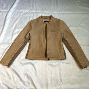 Burberry Beige Leather Jacket